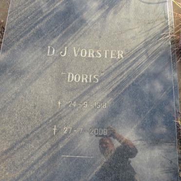 VORSTER D.J. 1918-2008