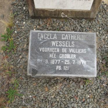 WESSELS Engela Catherine voorheen DE VILLIERS nee GROBLER 1877-1970