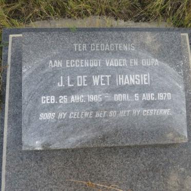 WET J.L., de 1905-1970 