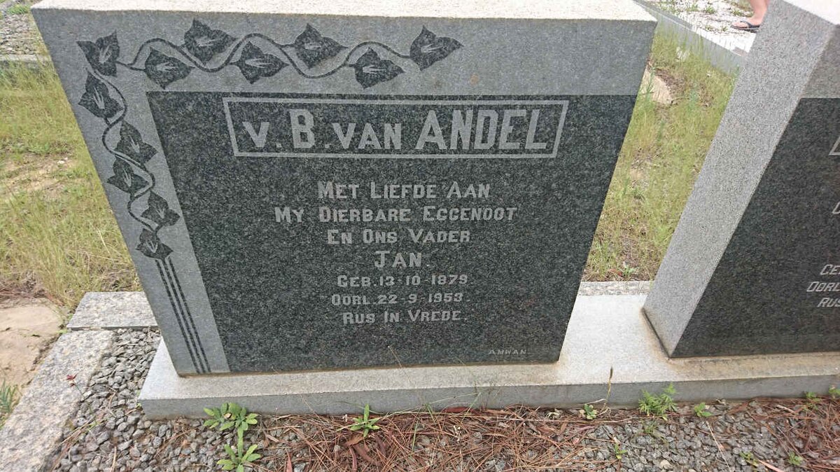 ANDEL Jan, v.B van 1879-1953 &amp; Elsie 1888-1978