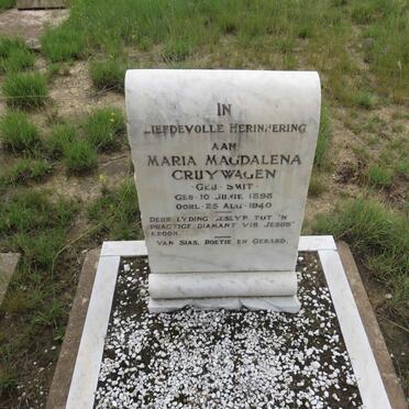 CRUYWAGEN Maria Magdalena nee SMIT 1898-1940