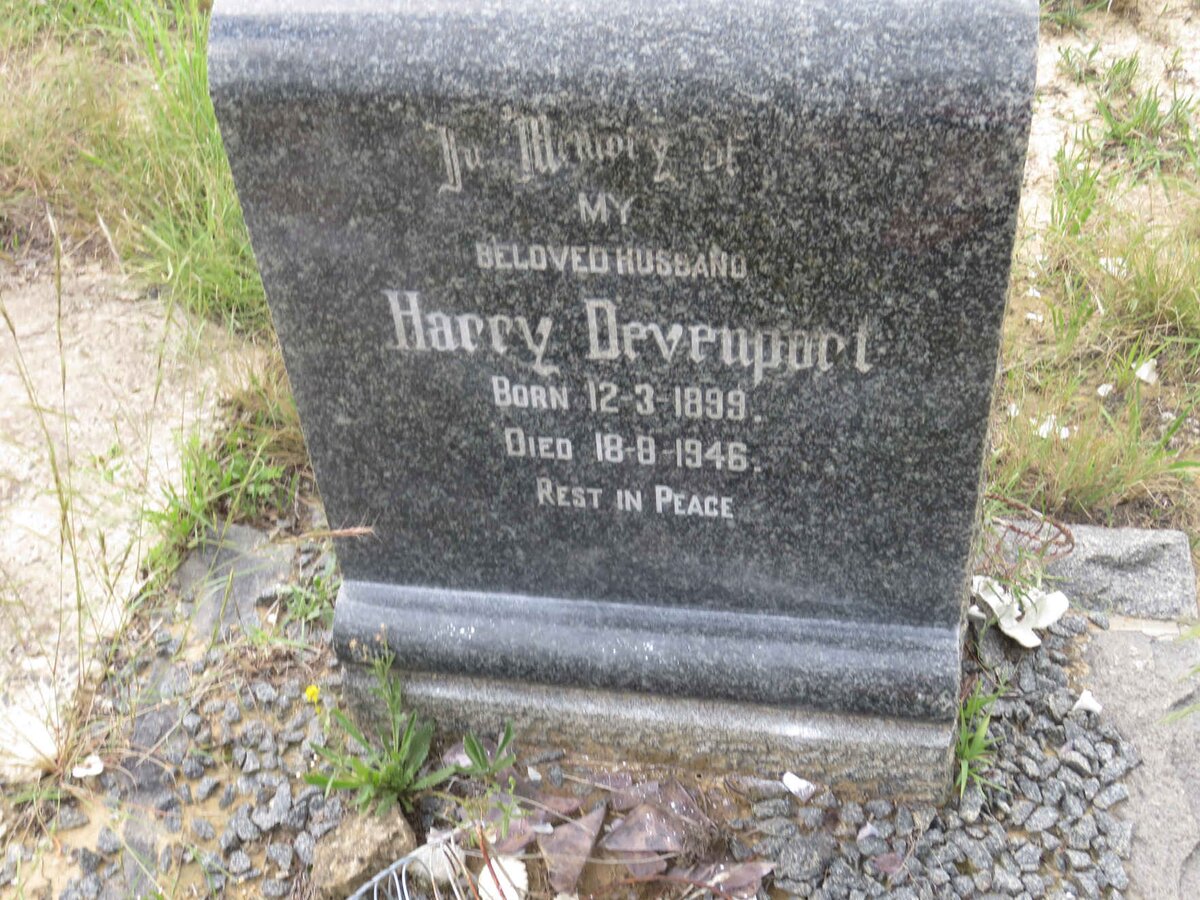 DEVENPORT Harry 1899-1946