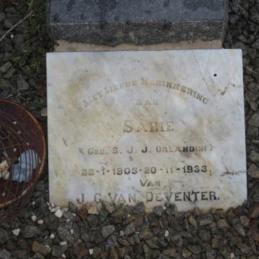 DEVENTER S.J.J., van nee ORLANDINI 1905-1933