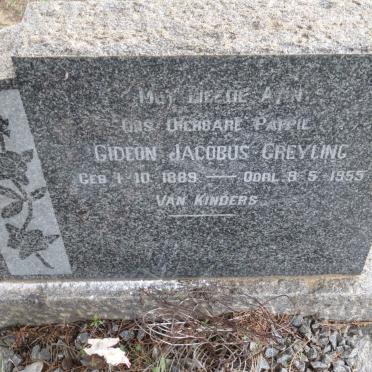 GREYLING Gideon Jacobus 1889-1955