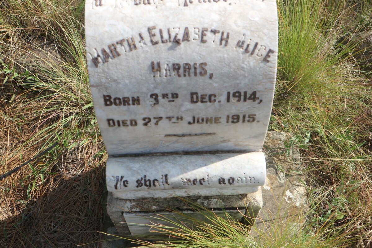 HARRIS Martha Elizabeth Alice 1914-1915