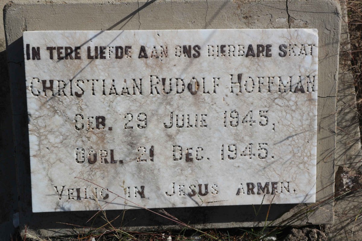 HOFFMAN Christiaan Rudolf 1945-1945
