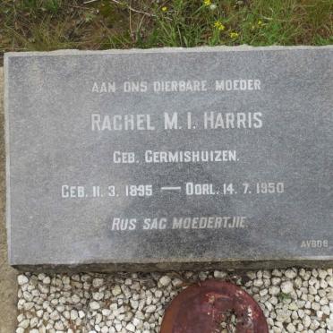 HARRIS Rachel M.I. nee GERMISHUIZEN 1895-1950