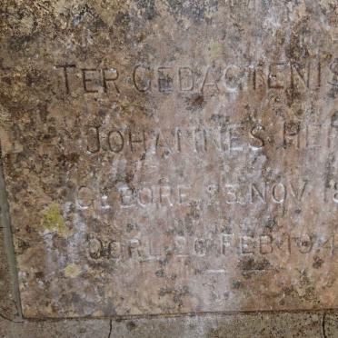 HEFR Johannes 1869-1945