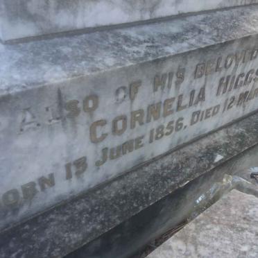 HIGGS W.E. 1845-1919 &amp; Cornelia 1856-1927