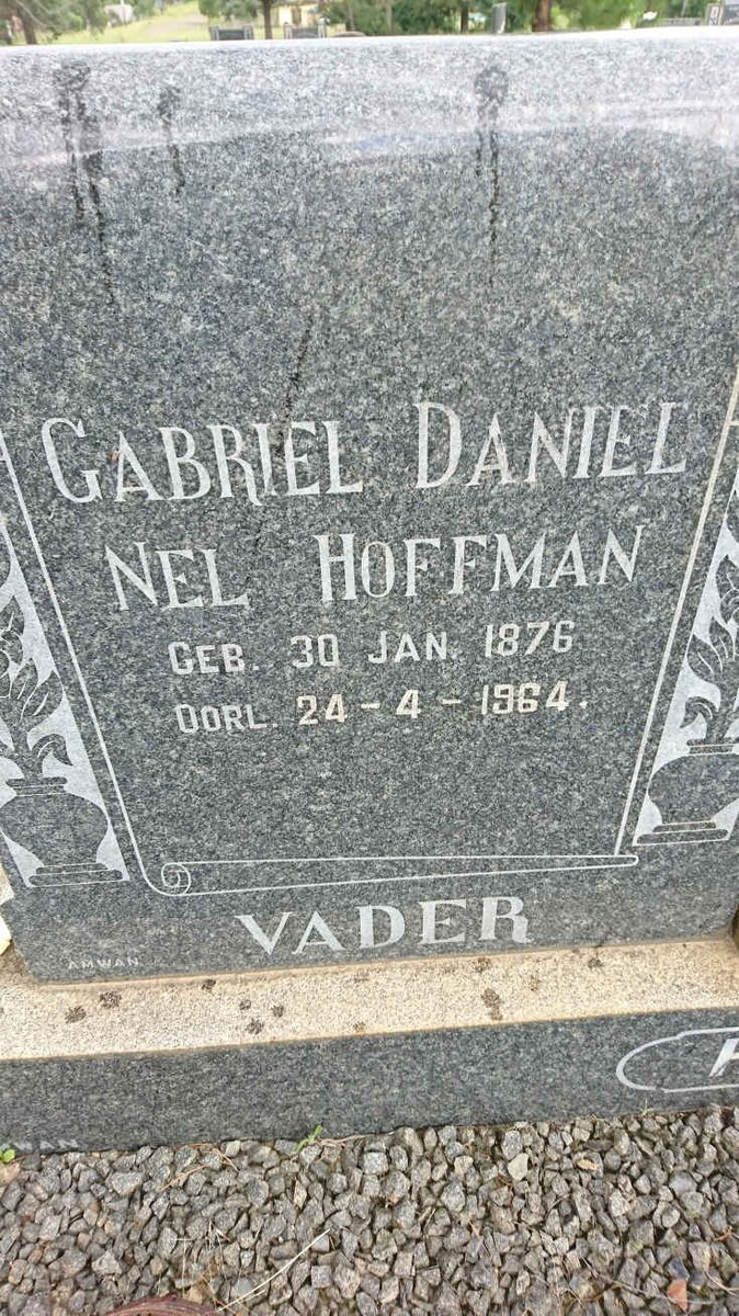 HOFFMAN Gabriel Daniel Nel 1876-1964 &amp; Susanna Louisa TALJAARD 1881-1952