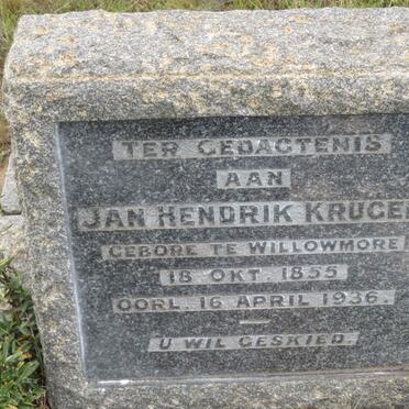 KRUGER Jan Hendrik 1855-1936
