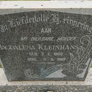 KLEINHANS Magdalena 1902-1969