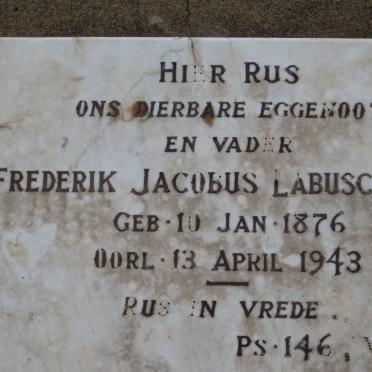 LABUSCHAGNE Frederik Jacobus 1876-1943