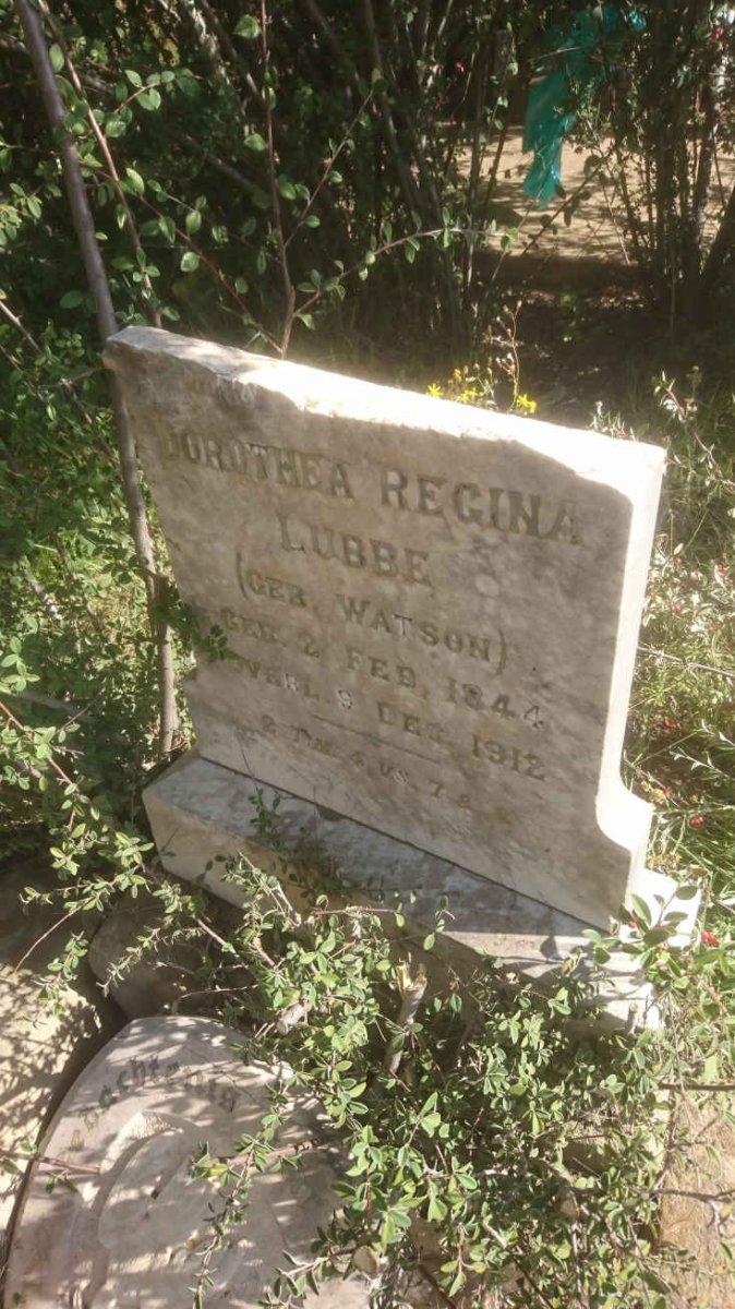 LUBBE Dorothea Regina nee WATSON 1844-1912