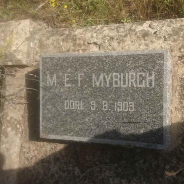 MYBURGH M.E.F. -1903