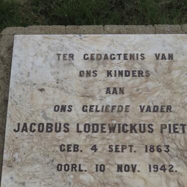 PIETERSE Jacobus Lodewickus 1863-1942