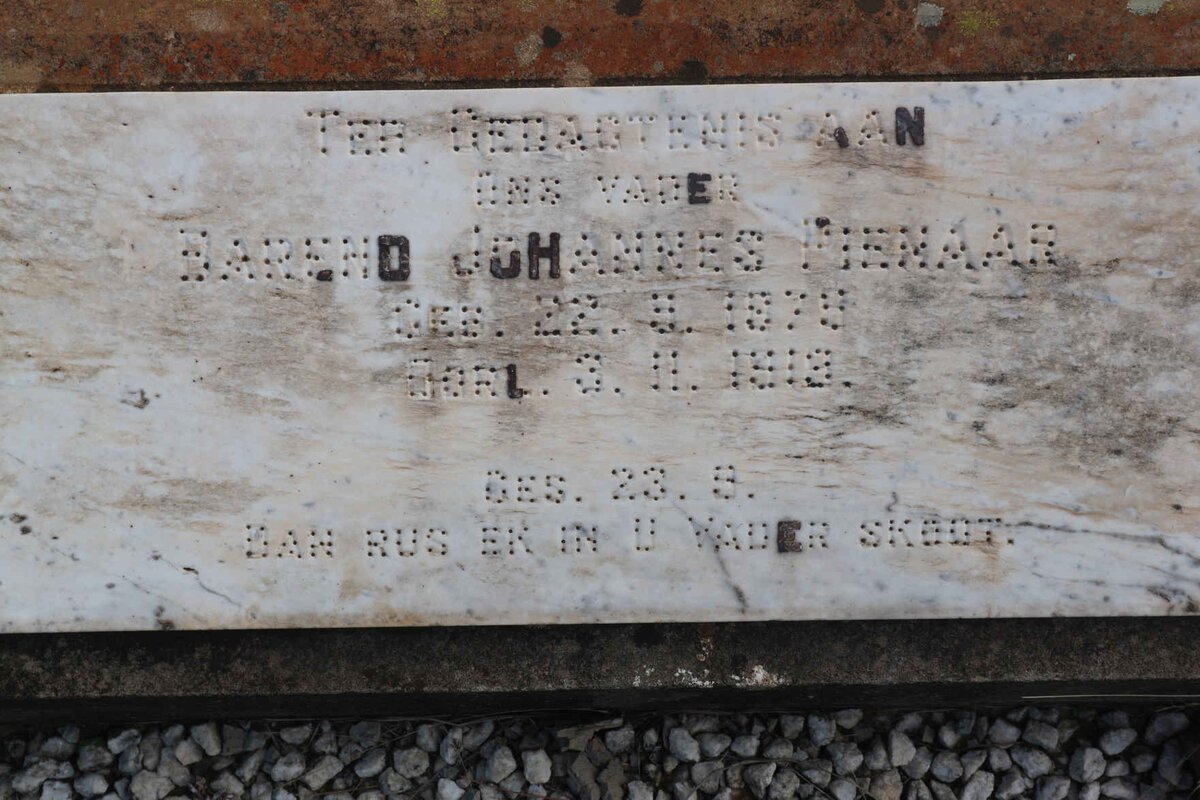PIENAAR Barend Johannes 187?-1918