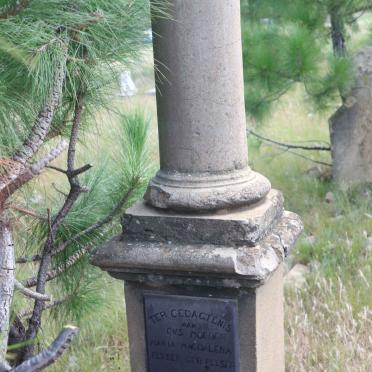 PELSER Maria Magdalena nee PELSER 1879-1917