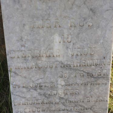 PELSER Barbara Jacomina 1864-1925 :: HENNING Anna Souphia nee PELSER 1881-1928