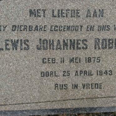 ROBERTS Lewis Johannes 1875-1943