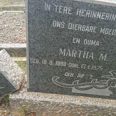 SWANEPOEL Frederik H. 1870-1961 &amp; Martha M. 1888-1975