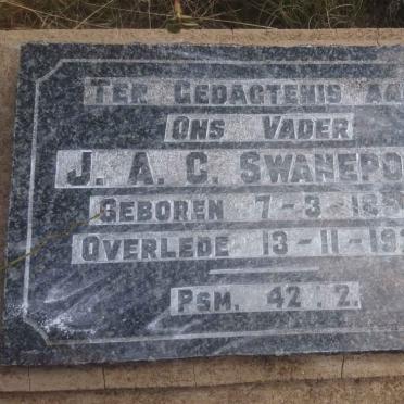 SWANEPOEL J.A.C. 1856-1928