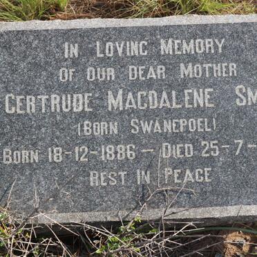 SMITH Gertrude Magdalene nee SWANEPOEL 1886-1952