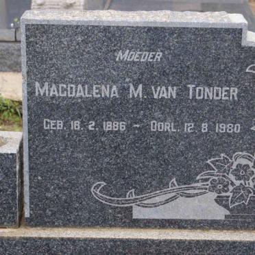 TONDER Magdalena M., van 1886-1980