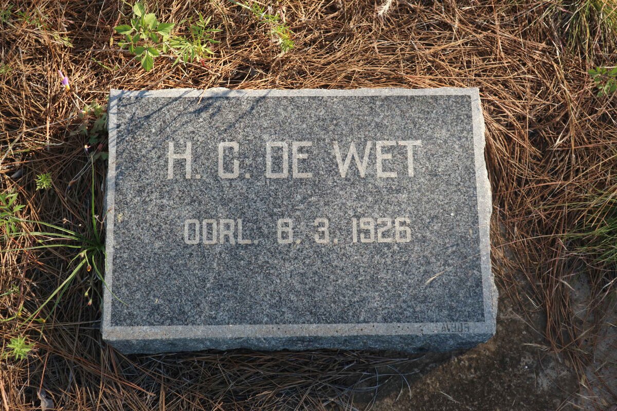 WET H.C., de -1926