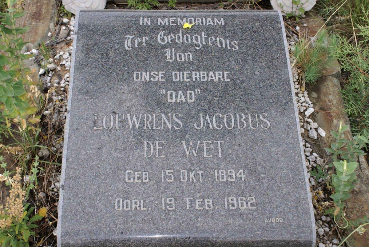 WET Louwrens Jacobus, de 1894-1962