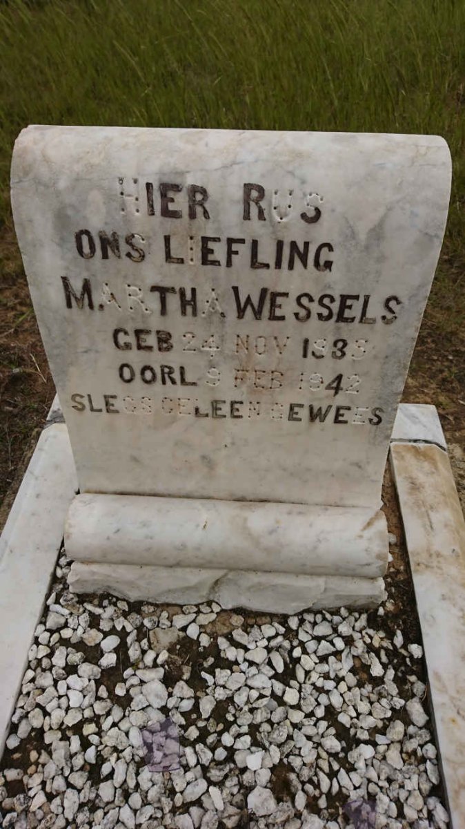 WESSELS Martha 1938-1942