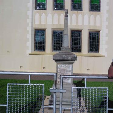 Free State, ZASTRON, NG Kerk, Oorlogsmonument &amp; Gedenkmuur