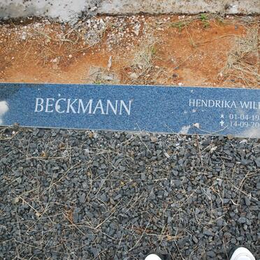 BECKMANN Hendrika Wilhelmina 1924-2000