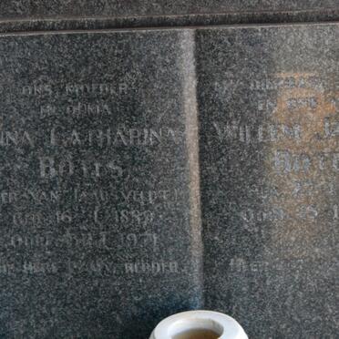 BOTES Willem Jacobus 18??-19?? &amp; Anna Catharina VAN JAARSVELDT 1889-19??