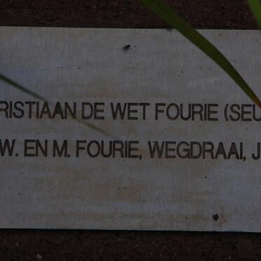 FOURIE Christiaan de Wet