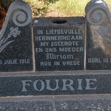 FOURIE Miriam 1912-1961
