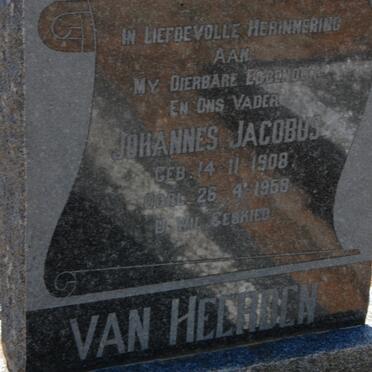 HEERDEN Johannes Jacobus, van 1908-1958
