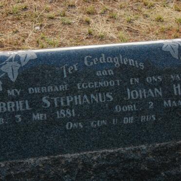 HERHOLDT Gabriel Stephanus Johan 1881-1962