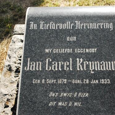 KRYNAUW Jan Carel 1879-1933
