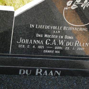 RAAN Johanna C.A.W., du 1921-2002