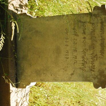 RENSBURG Jonathan Fourie, Janse van 1912-1923