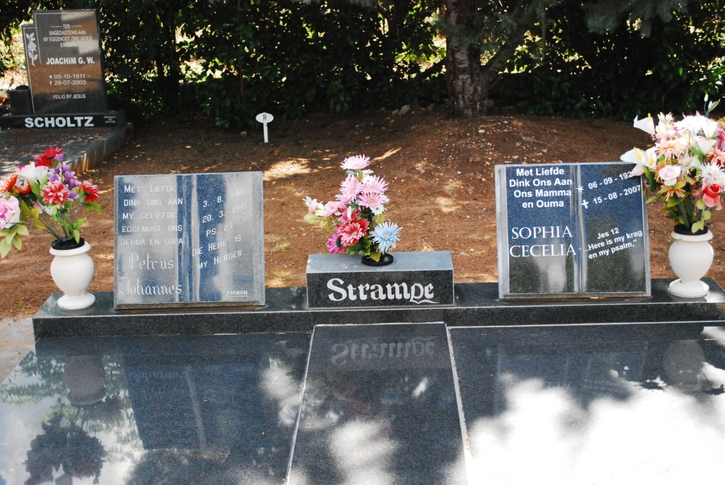 STRAMPE Petrus Johannes 19??-1995 &amp; Sophia Cecelia 1922-2007