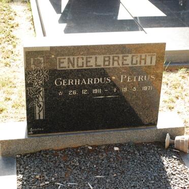 ENGELBRECHT Gerhardus Petrus 1911-1971