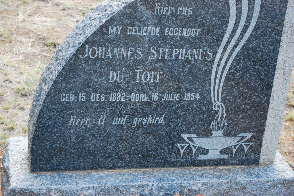 TOIT Johannes Stephanus, du 1882-1954