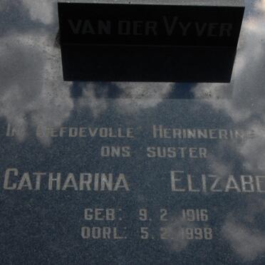 VYVER Catharina Elizabeth, van der 1916-1998
