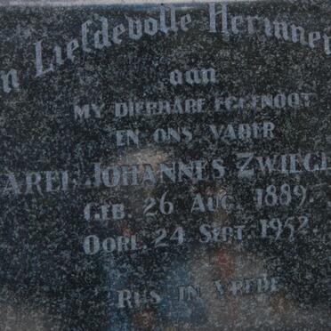 ZWIEGELAAR Carel Johannes 1889-1952