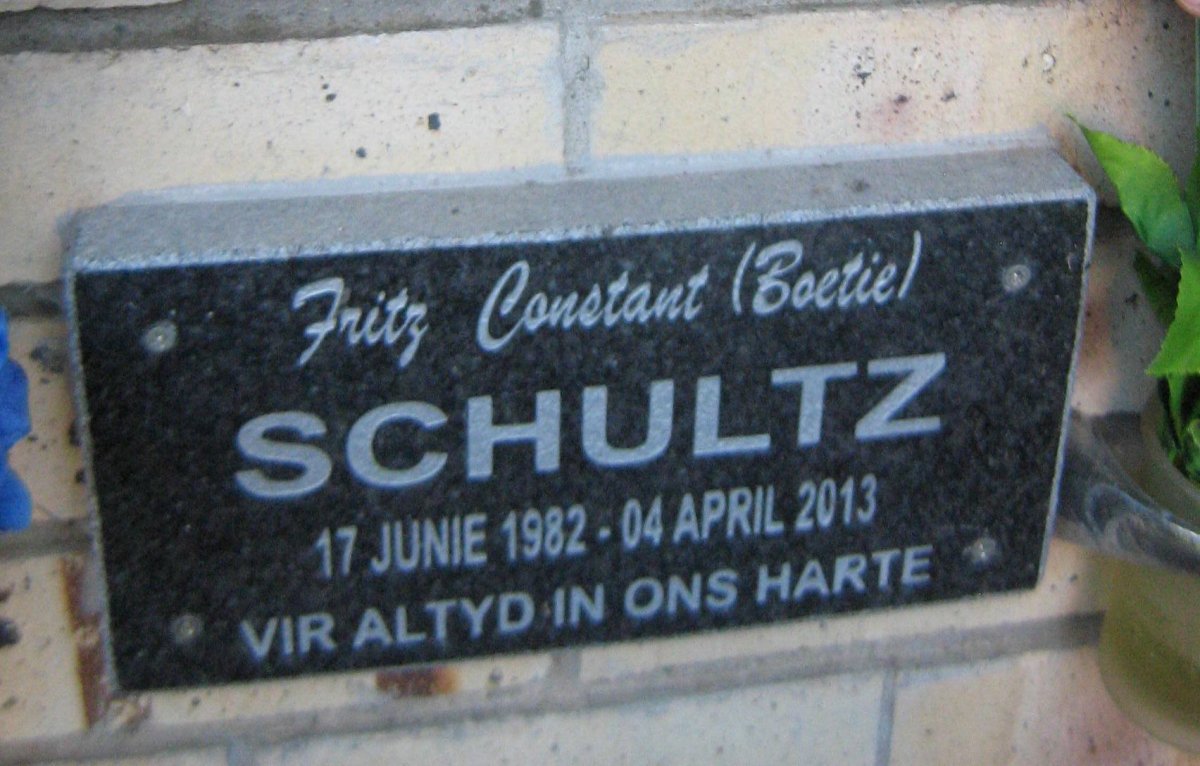 SCHULTZ Fritz Constant 1982-2013