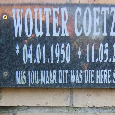 COETZEE Wouter 1950-2009