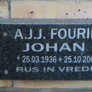 FOURIE A.J.J. 1936-2009