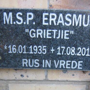 ERASMUS M.S.P. 1935-2011